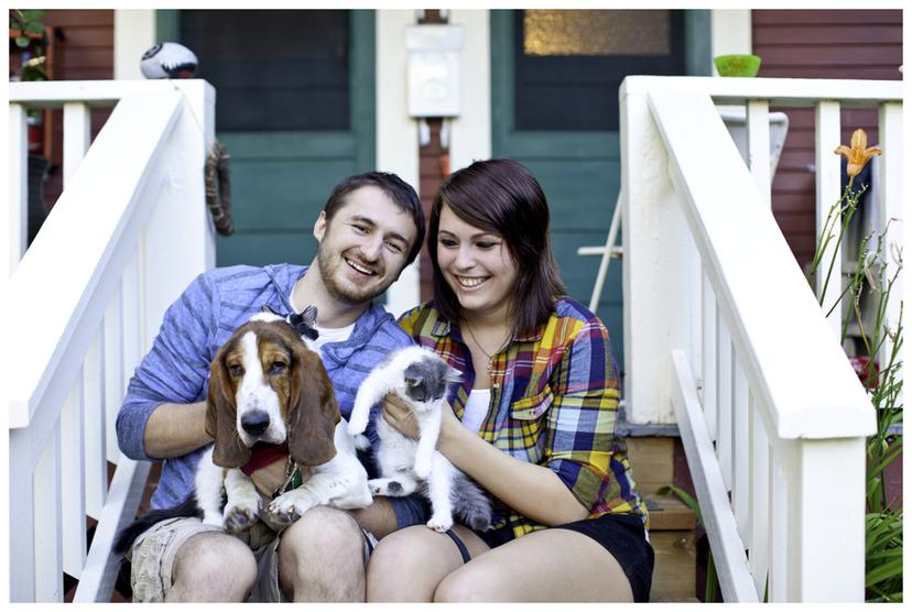 Peter, Katy and Pets | Corvallis Family Portrait Photography