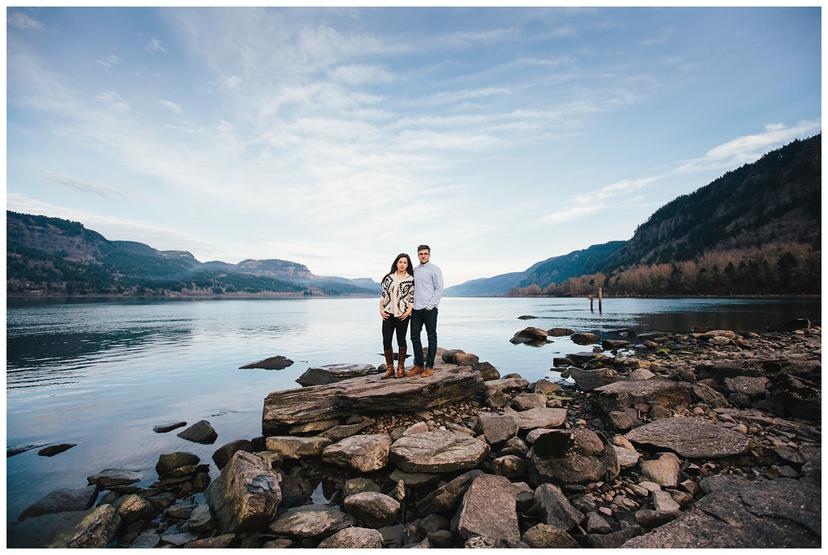 Chris and Justine | Columbia Gorge Engagement Photos