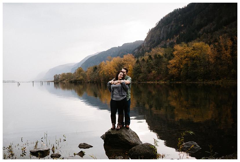 Cloyce and Logan | Columbia Gorge Engagement Photos