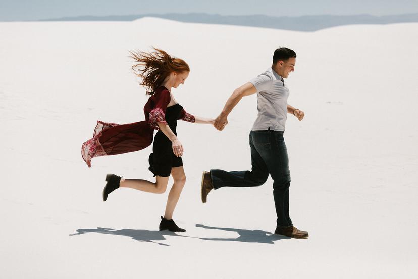 White Sands Engagement Photos | Jessica and Andrew