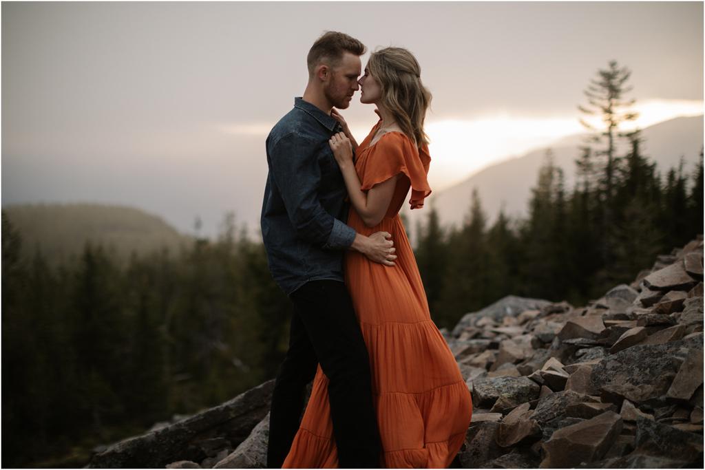 Mt. Hood Engagement Photos on Tom, Dick and Harry Mountain