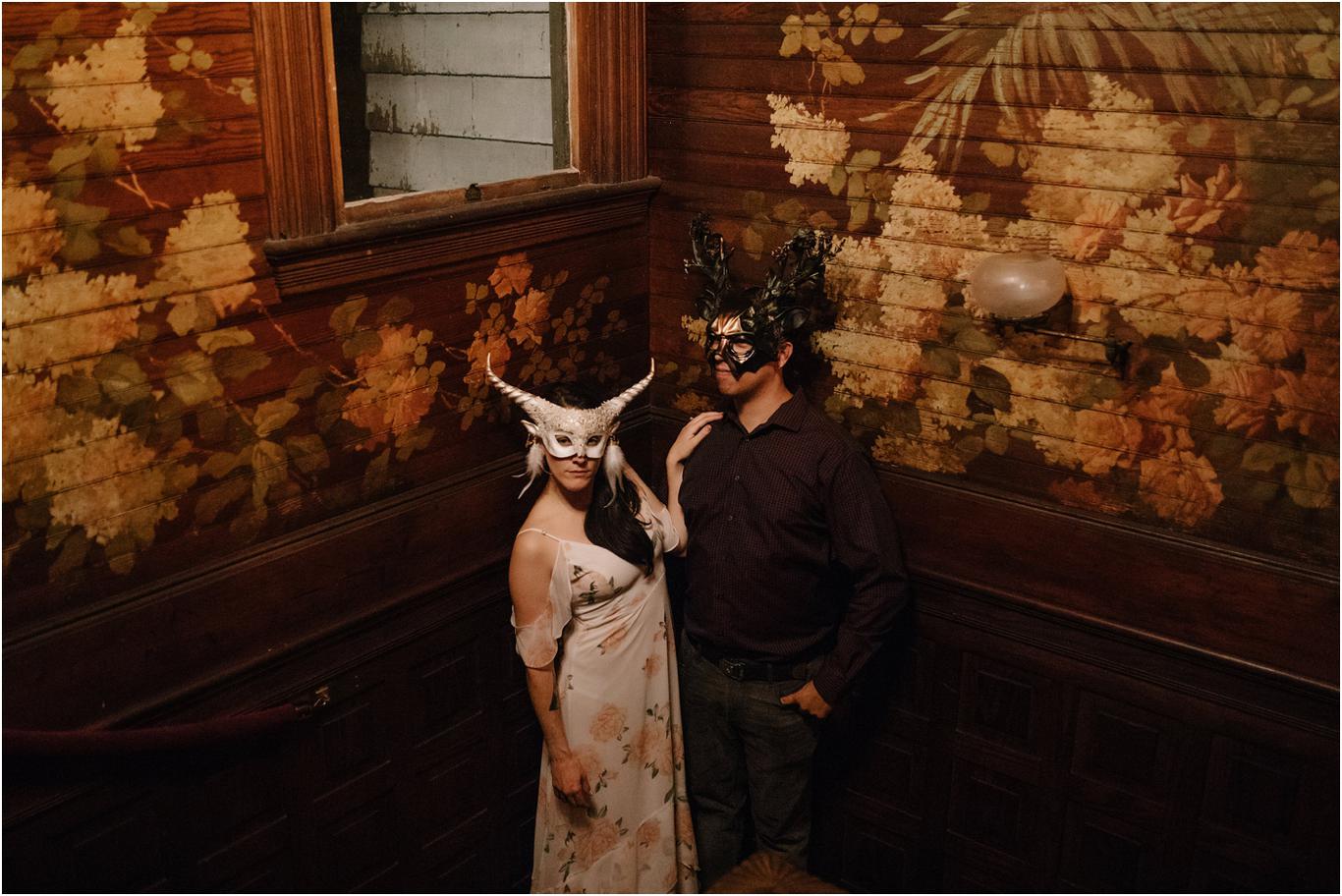 Masquerade Rehearsal Dinner at Spillian in the Catskills · Katy Weaver