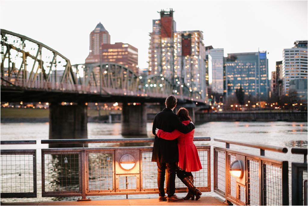 EASTSIDE INDUSTRIAL AREA PORTLAND ENGAGEMENT PHOTOS