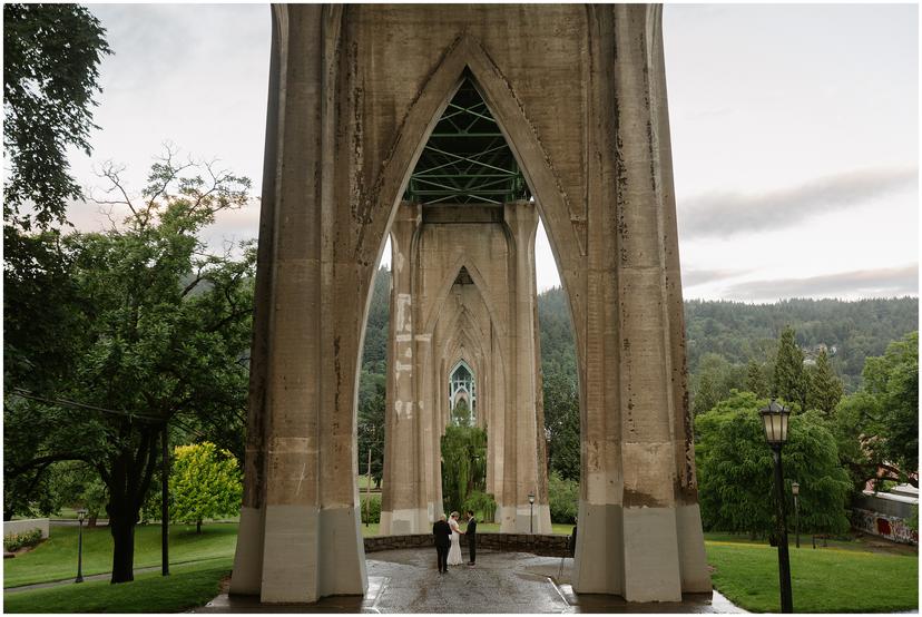 Cathedral Park Sunrise Elopement