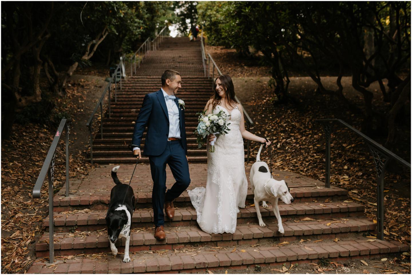 Laurelhurst Park Stairs Wedding