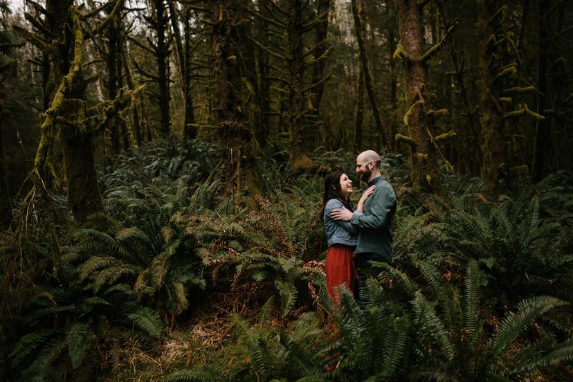 Ecola-State-Park-Forest-Engagement-Photos