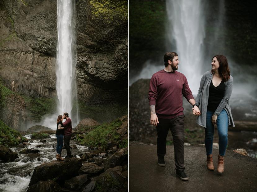 Latourell-Falls-Columbia-River-Gorge-Engagement-Photos