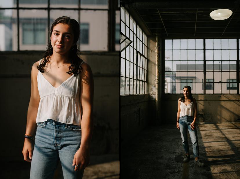 Downtown-Portland-Senior-Photos-Parking-Garage