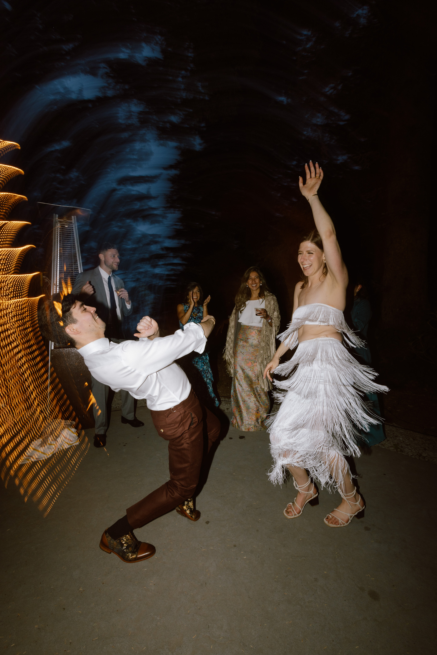 Married couple dancing